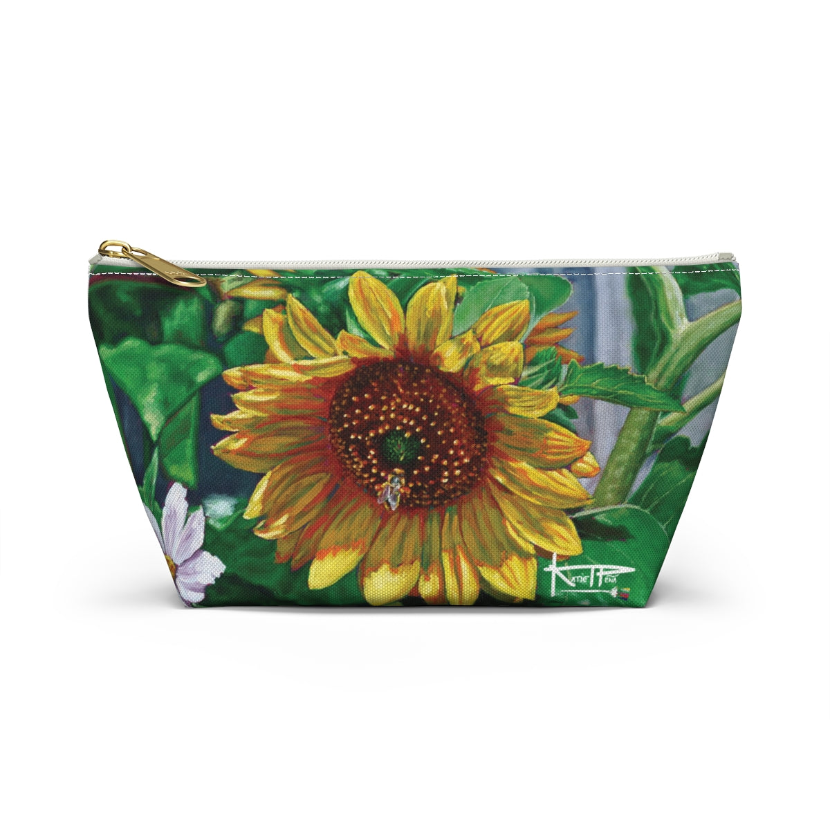 Botanical Art Zippered Accessory Pouches