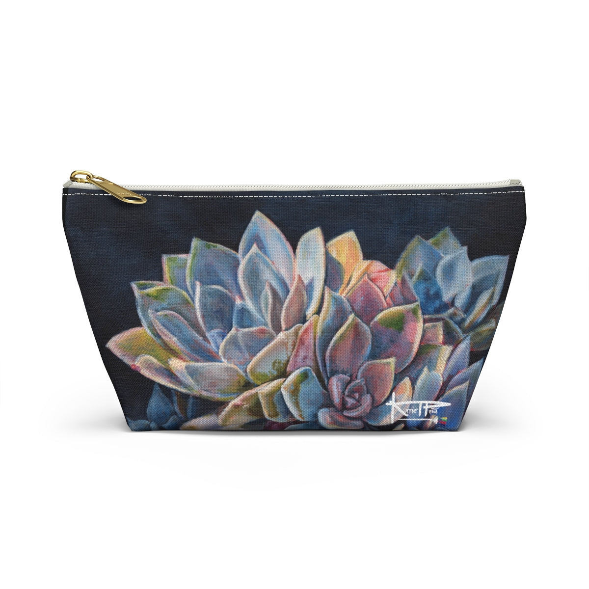 Botanical Art Zippered Accessory Pouches