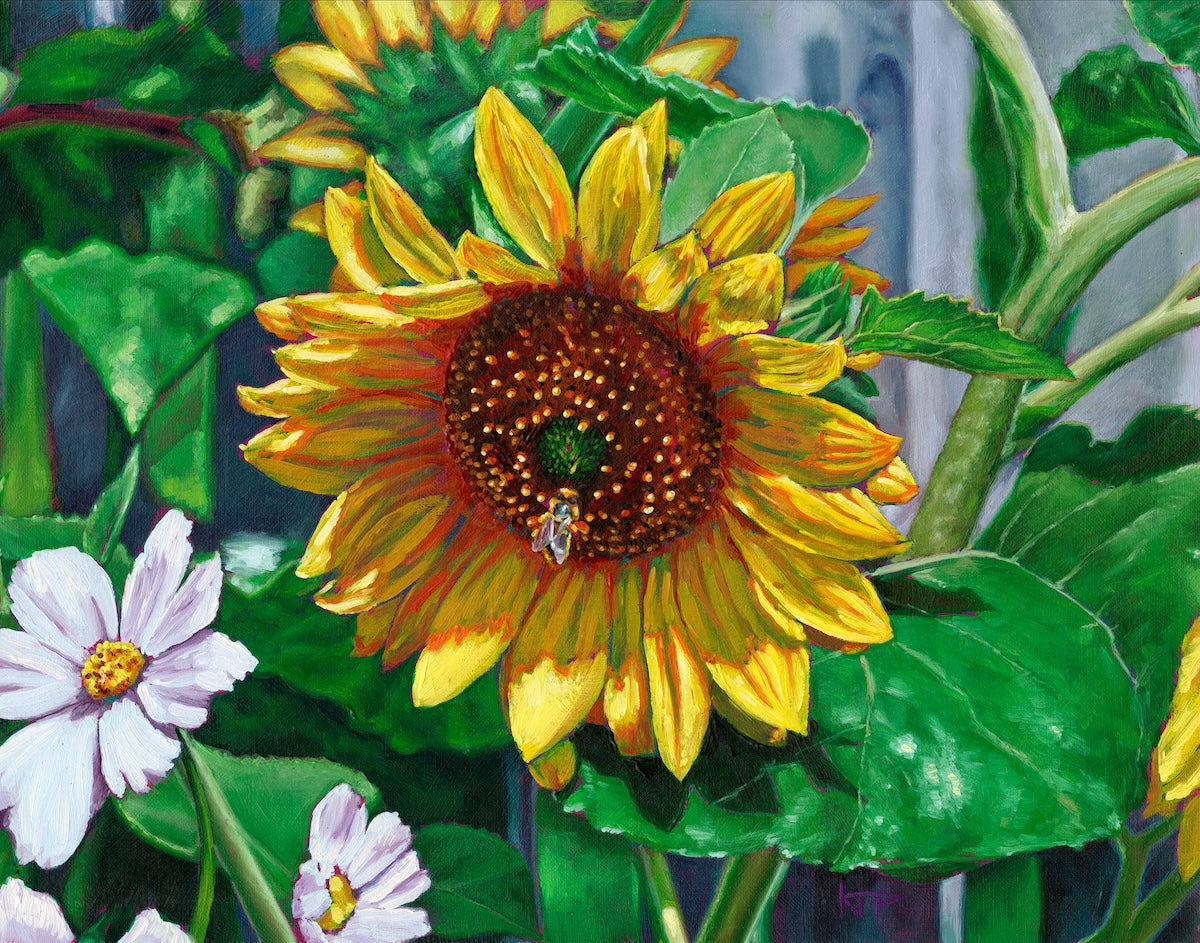 Luscious Blooms Sunflower Canvas Print (11x14")