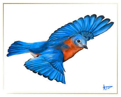 Bird Prints (Gold Border)