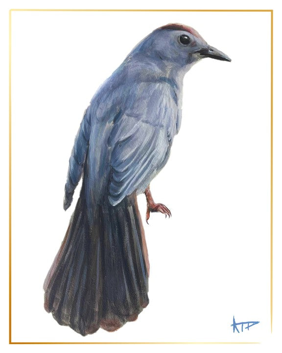 Bird Prints (Gold Border)