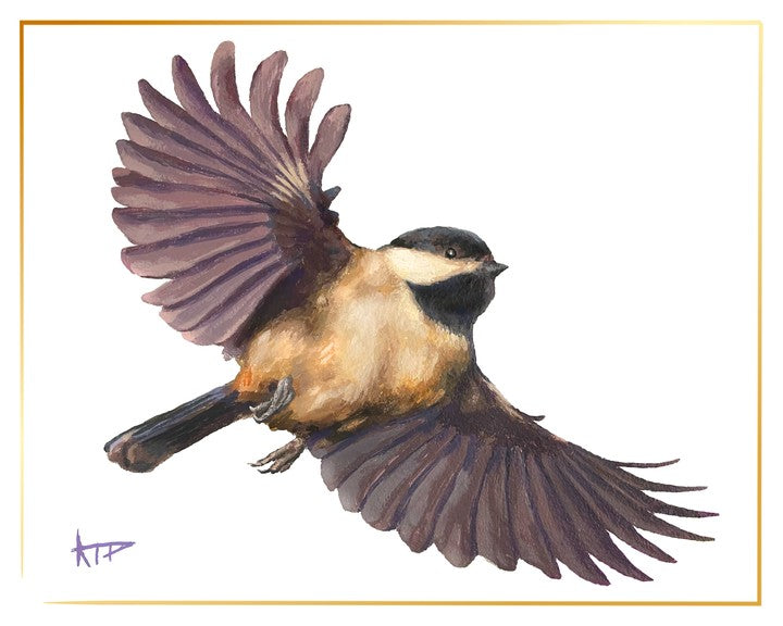 Bird Prints (Gold Border)