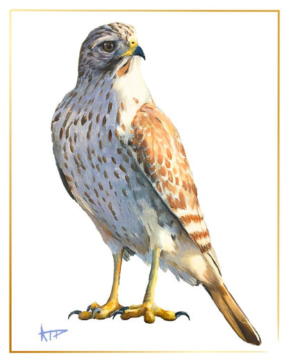 Bird Prints (Gold Border)