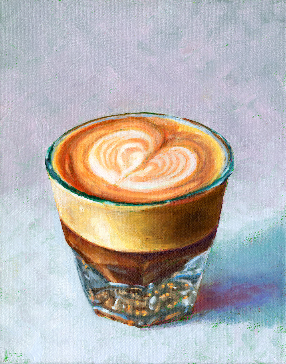 Cortado Oil Painting