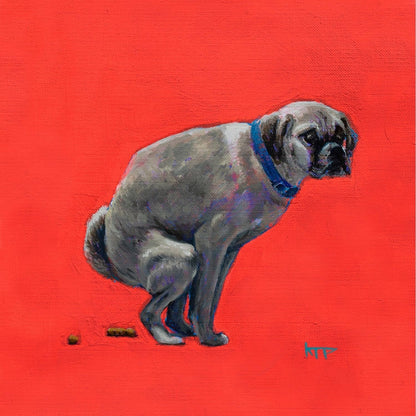 Pug 8x8"