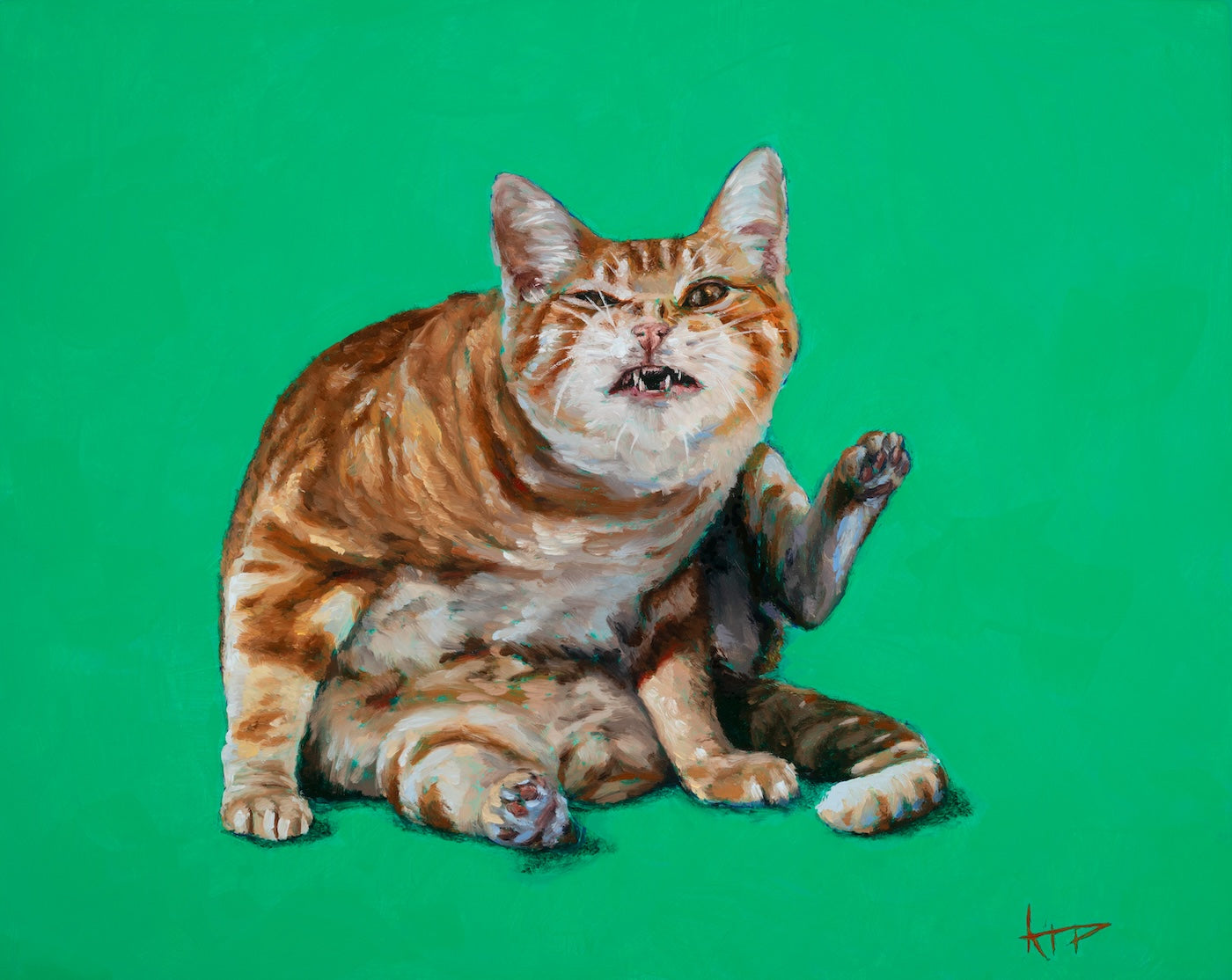 Cats Cleanin' Archival Prints