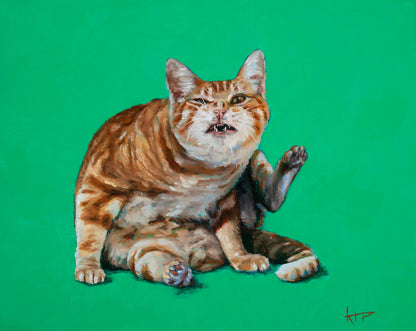 Cats Cleanin' Archival Prints