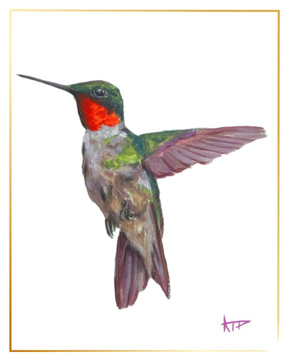 Bird Prints (Gold Border)