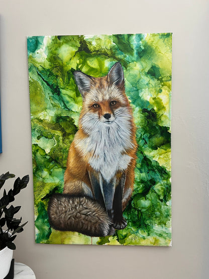 'Floof Sees Into Your Soul' Oil Painting