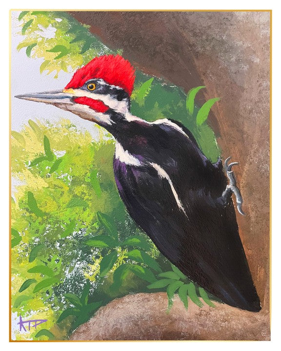 Bird Prints (Gold Border)