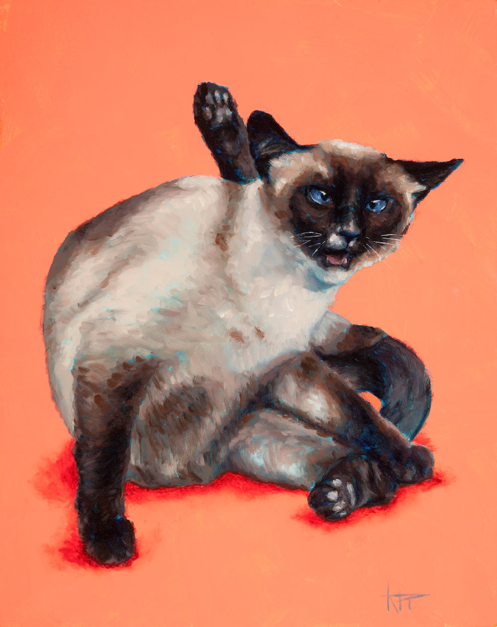 Cats Cleanin' Archival Prints