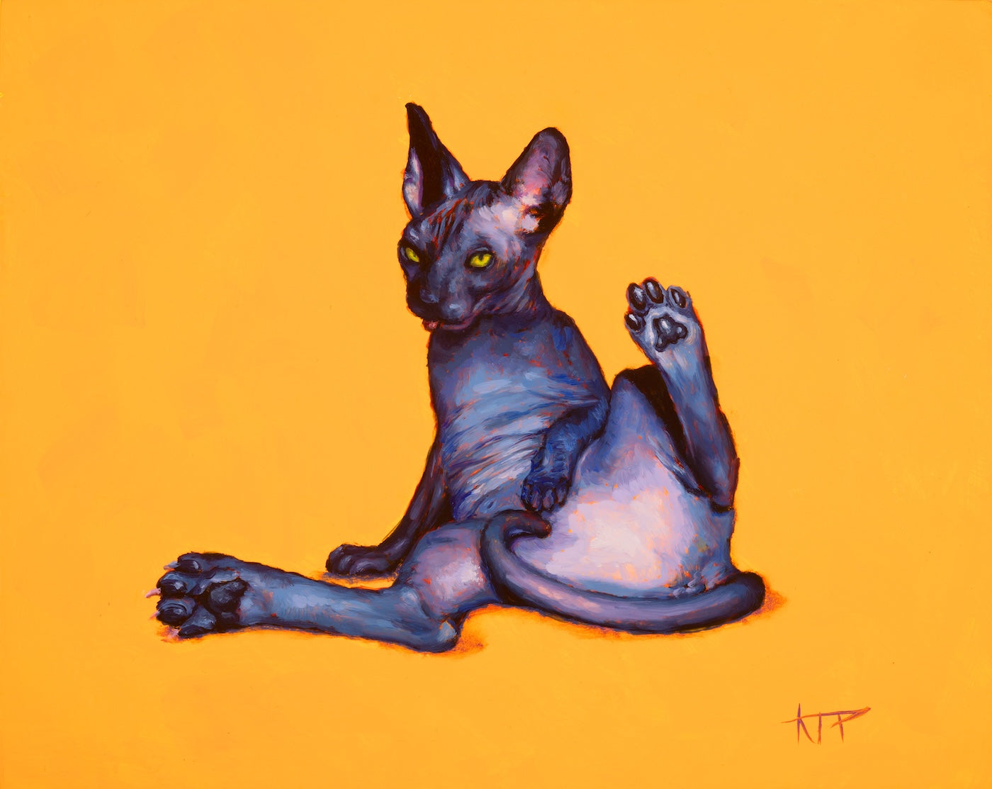 Cats Cleanin' Archival Prints