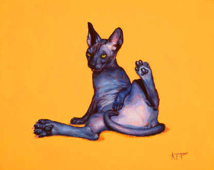 Cats Cleanin' Archival Prints