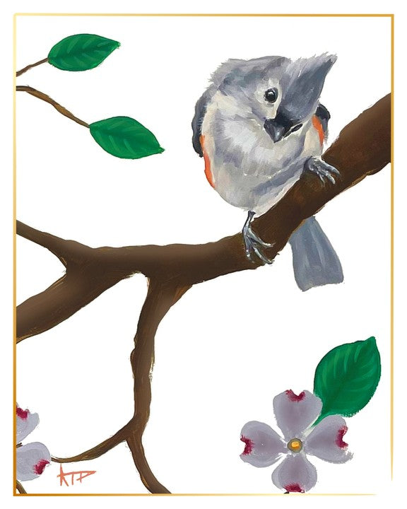 Bird Prints (Gold Border)