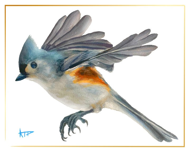 Bird Prints (Gold Border)