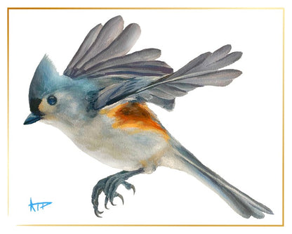 Bird Prints (Gold Border)