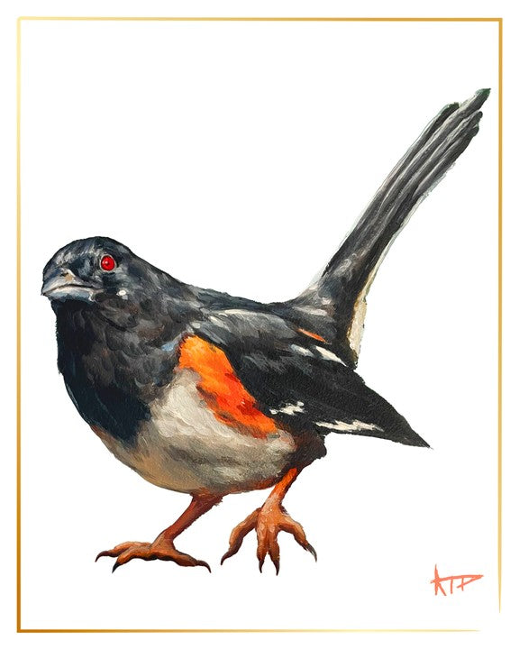 Bird Prints (Gold Border)