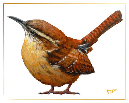 Bird Prints (Gold Border)