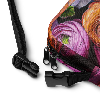 Ranunculus Flowers Utility Crossbody Bag